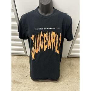 Juice Wrld Tour Shirt ‘The Wrld Domination‎ Tour Sz M Rap Tee Black Orange